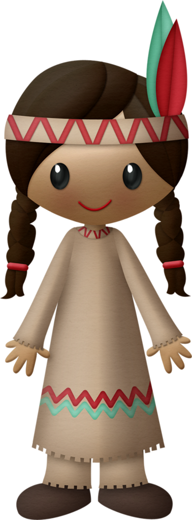 Ф - Little Indian Clipart (378x1024), Png Download