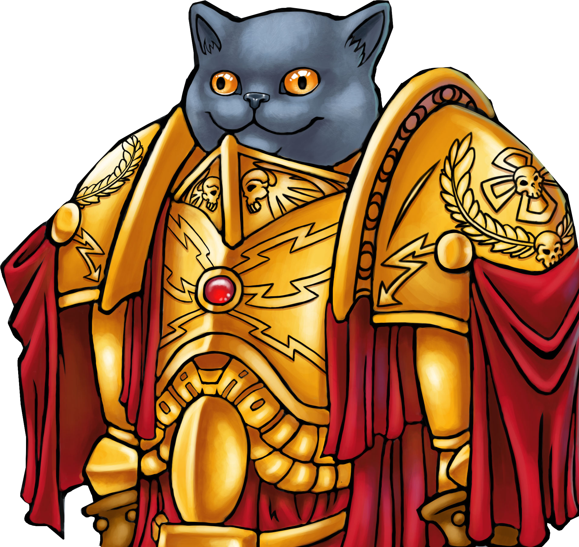 Kitten True Form - Warhammer 40k If The Emperor Had A Text To Speech Device (1913x1808), Png Download