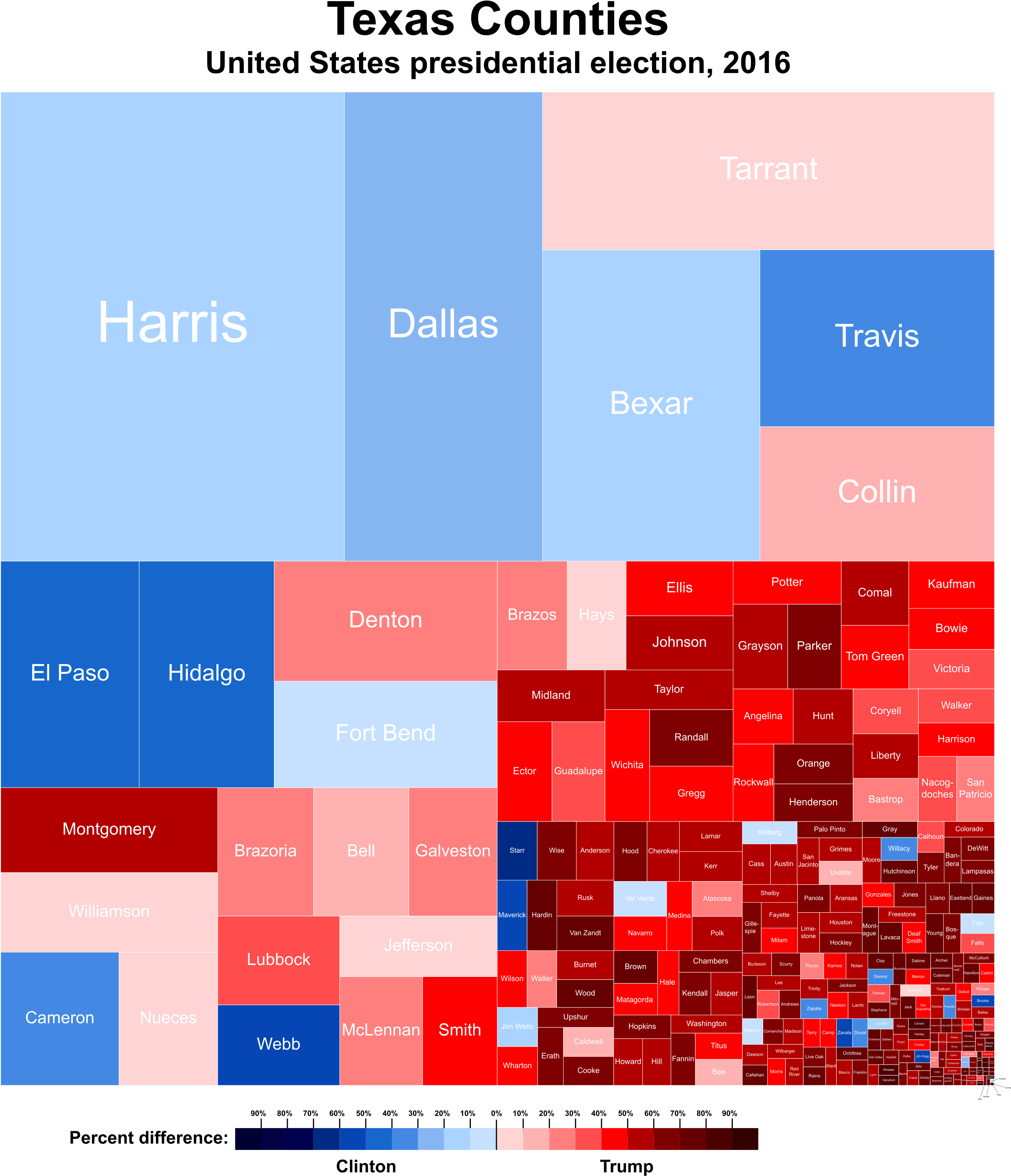 United States Presidential Election In Texas, - 2016 Election Texas (2904x3201), Png Download