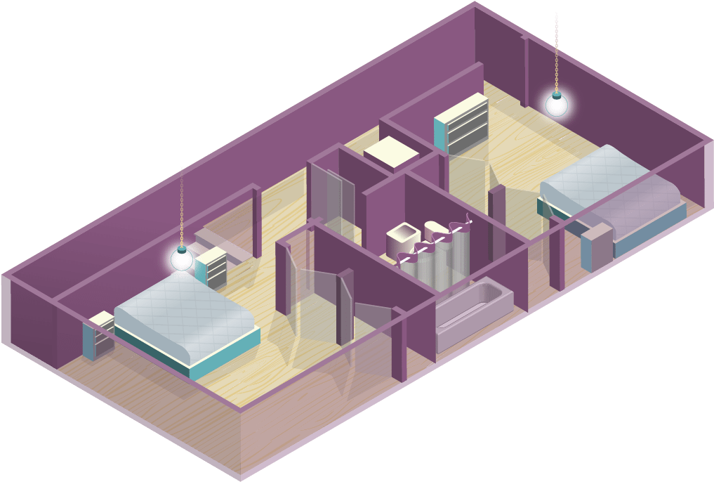 The Grownup Floor 2 3d Floor Plan - Floor Plan (1501x851), Png Download