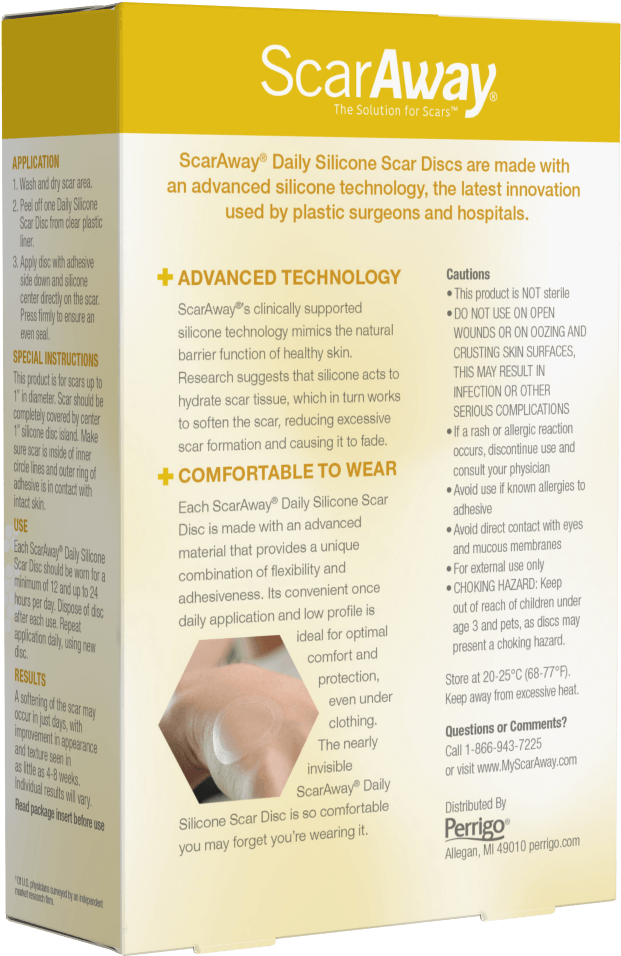 Scaraway® Daily Discs Are Indicated For Use In The - Brochure (1000x1000), Png Download