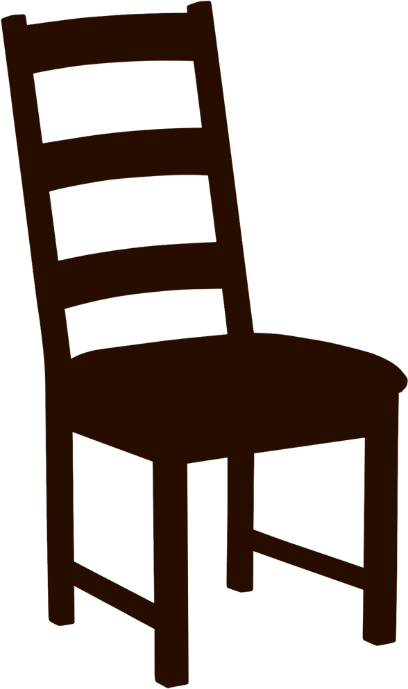 Chair Silhouette Png (600x1027), Png Download