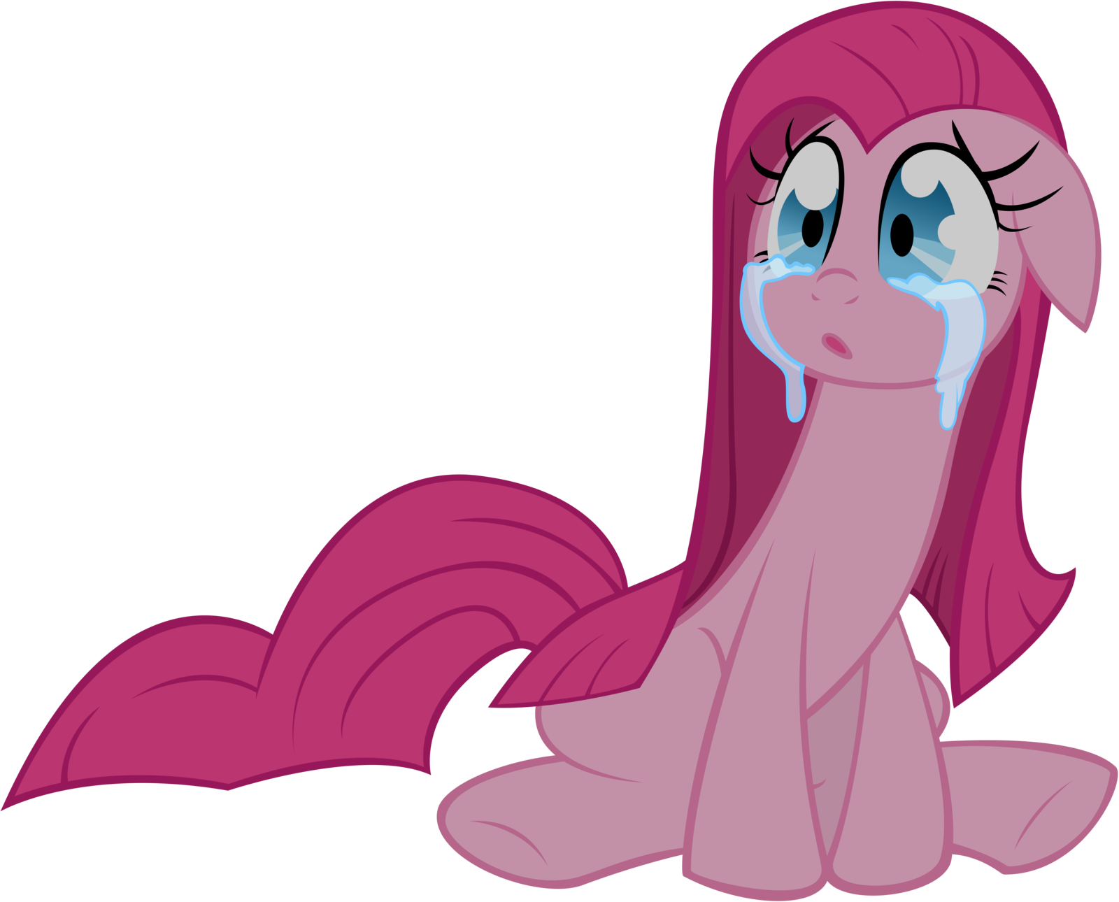 File 141922263711 - Mlp Pinkie Pie Sad (1600x1290), Png Download