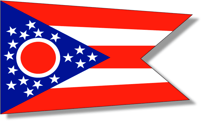 State Descriptions Ohio - Only Us State Without A Rectangular Flag (725x450), Png Download