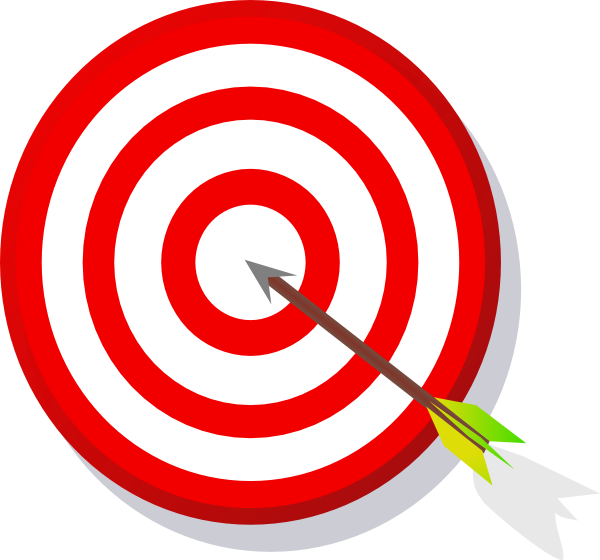 Learning Target Bullseye Clipart Football Player Catching - Learning Target Clip Art (600x560), Png Download