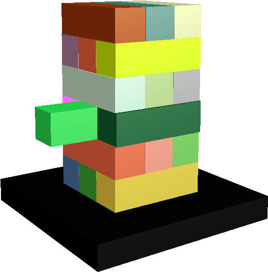 Jenga Simulator - Educational Toy (1000x1017), Png Download