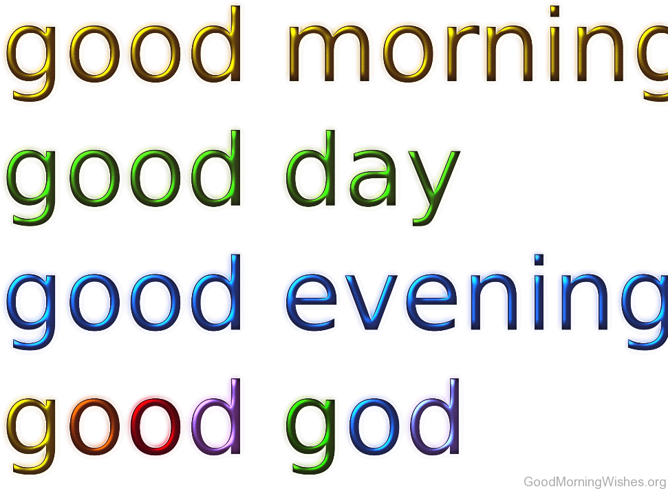 Good Morning Good Day - Calligraphy (1024x724), Png Download