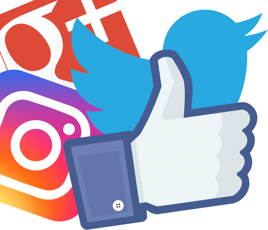 Social Media Marketing - Transparent Social Media Background (1024x878), Png Download