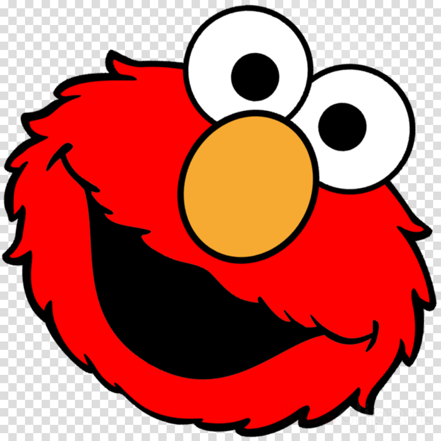 Elmo Png Clipart Elmo Cookie Monster Clip Art - Sesame Street Elmo Face (900x900), Png Download