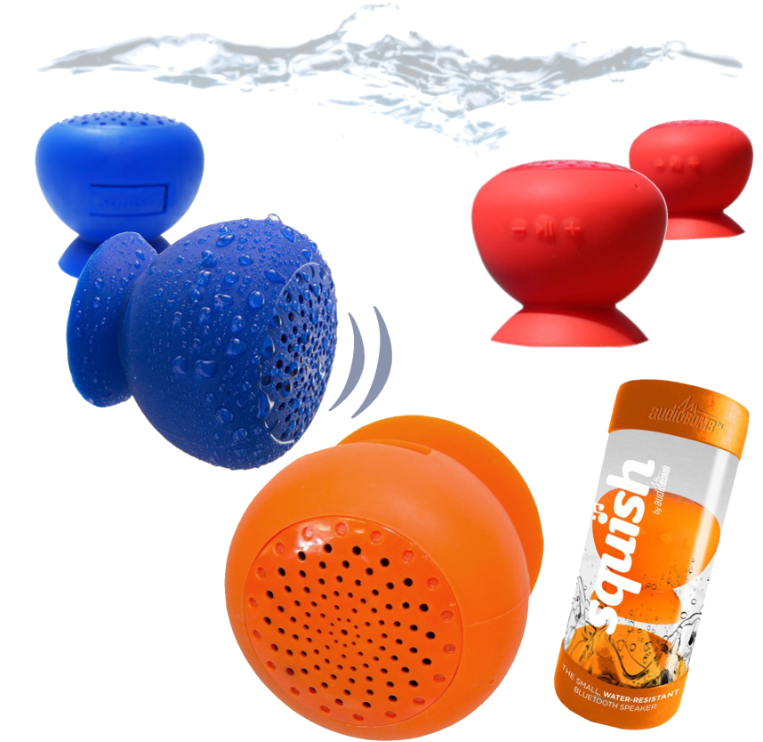 Audiobomb Squish Water Resistant Bluetooth Speakers - Audiobomb 79768 Squish Portable Bluetooth Speaker - (864x864), Png Download
