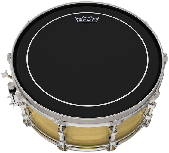 Pinstripe® Ebony® Image - Remo Ebony Pinstripe Snare (600x600), Png Download