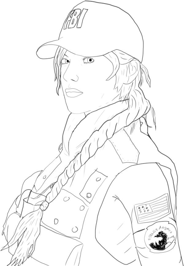 Clip Free Library Side Upperbody Line Art - Drawing (894x894), Png Download