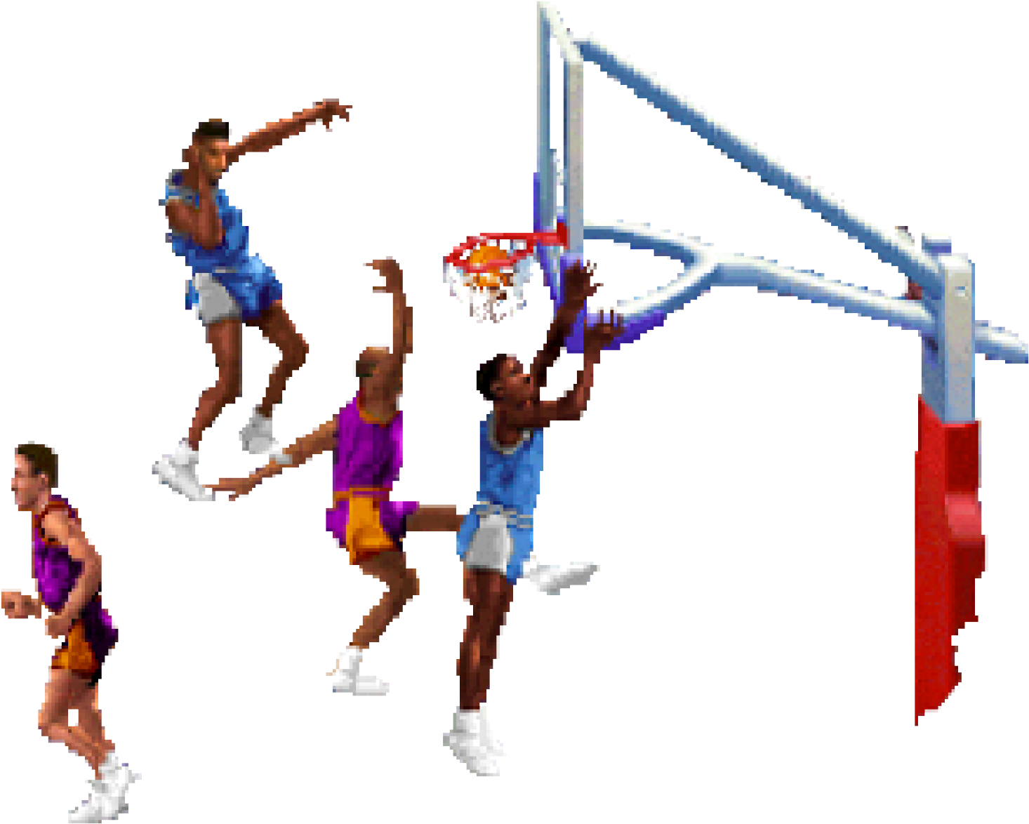 Nba Drawing Life - Block Basketball (2400x1500), Png Download