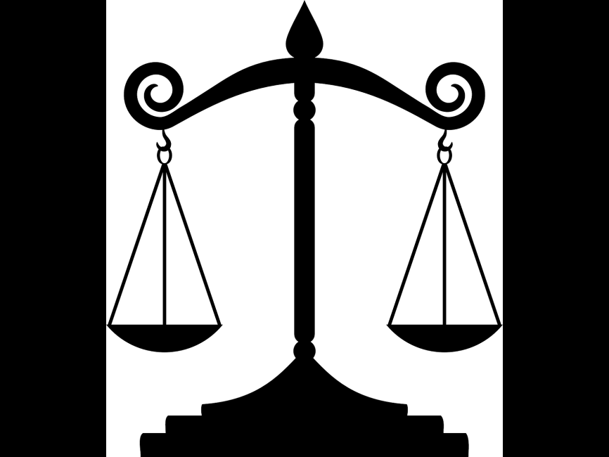 Scale 5'x7'area Rug Clipart Measuring Scales Lawyer - Law Balance Scale (866x650), Png Download