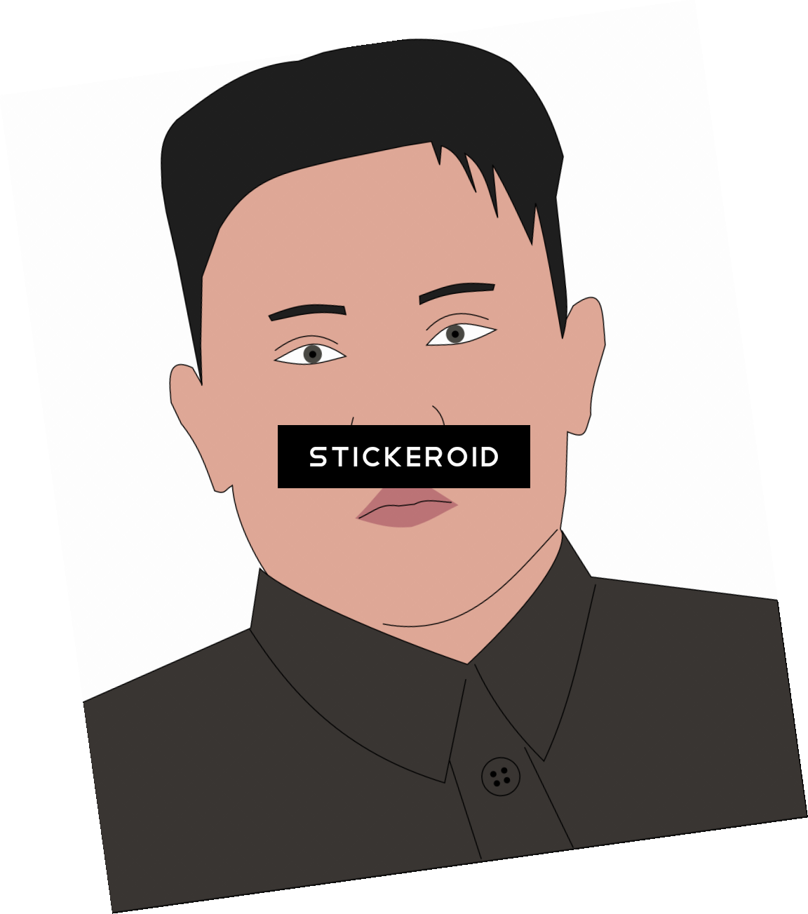 Kim Jong-un Celebrities Kimjong - Kim Jong Un Face Cartoon (1152x1303), Png Download