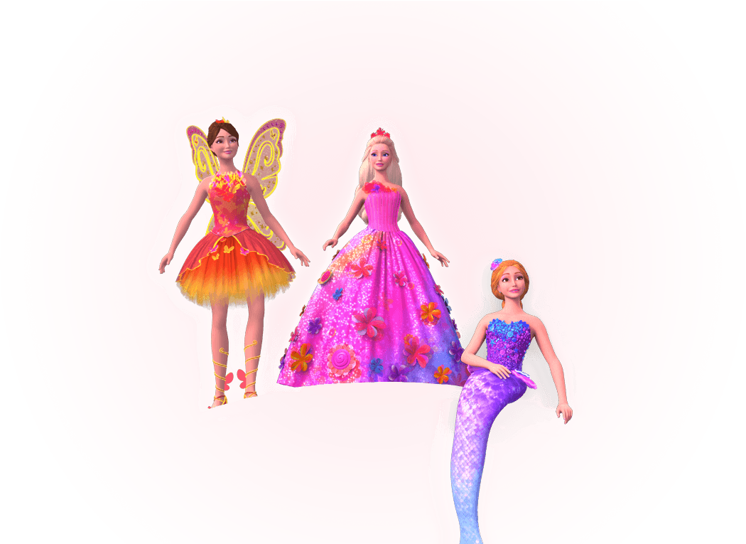 Filmes De Barbie Images Princess Alexa,nori And Romy - Barbie And The Secret Door Png (1050x765), Png Download