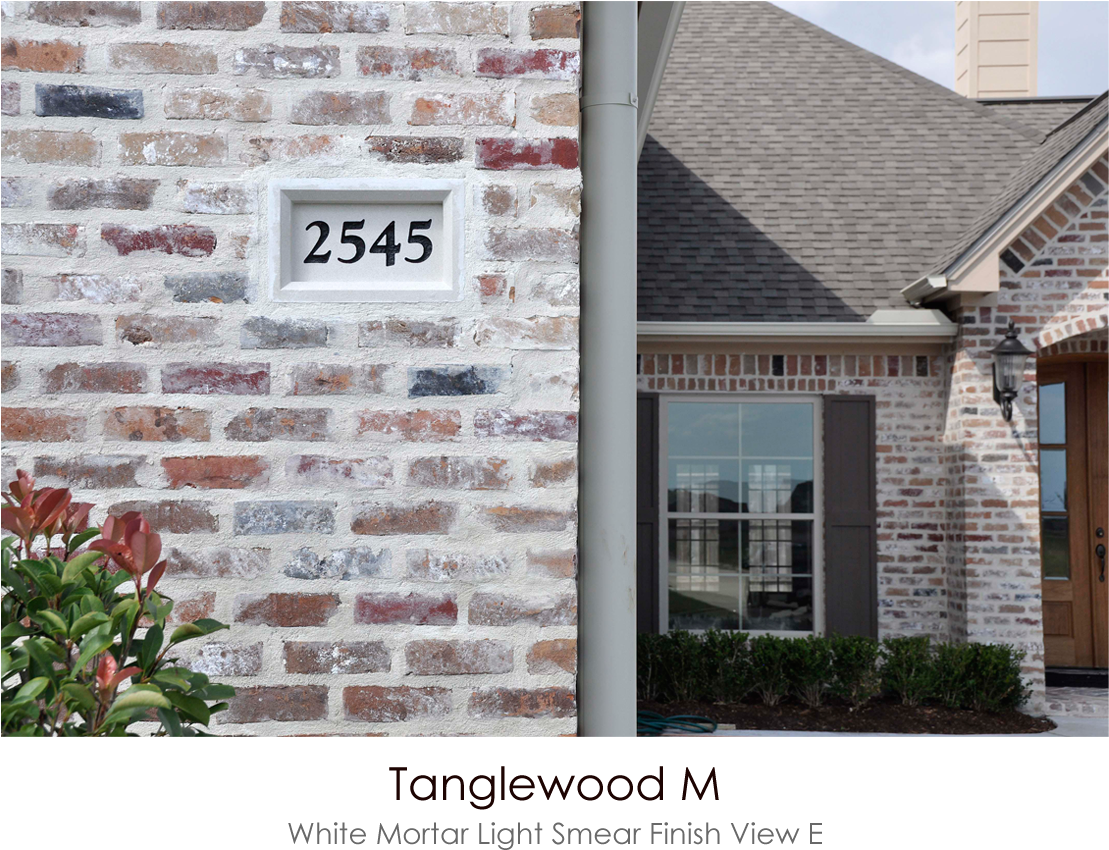 Tanglewood M White Mortar Flush Cut Light Smear Technique - Tanglewood Brick Old Texas (1300x885), Png Download