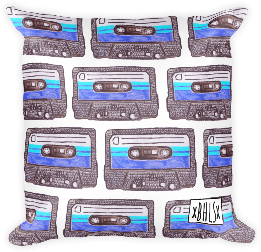 Image Of Cassette Tape Pillow - Cassette Tape (1000x1000), Png Download