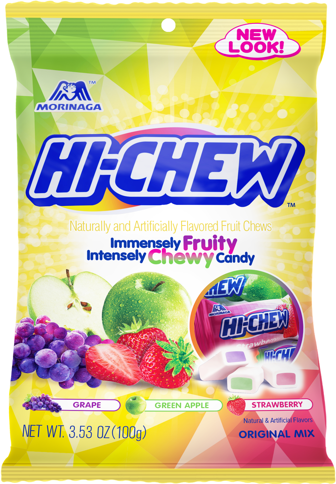 Original Mix Bag - Hi Chew Original Mix Bag (2048x2048), Png Download