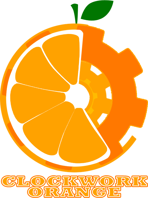 Clockwork Orange Sticker - Gear Gif Transparent (497x665), Png Download