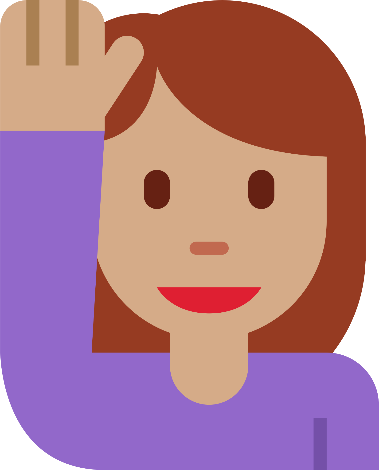 Open - Hand Up Emoji Vector (2000x2000), Png Download