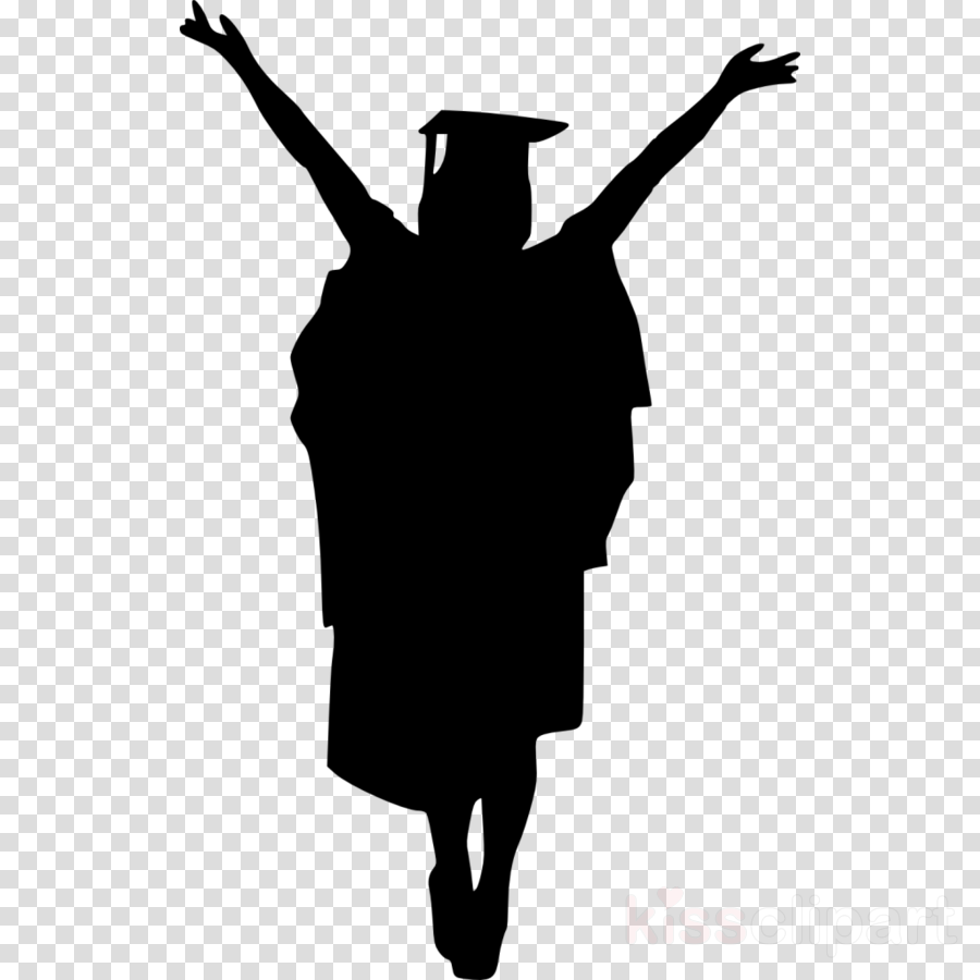 Download Graduate Silhouette Png Clipart Graduation - Formatura Silhueta (900x900), Png Download