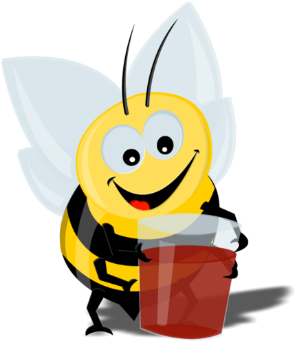 Flying Insects, Dragon Flies, Snug, Bee, Bees, Dragonflies - Cartoon (600x550), Png Download