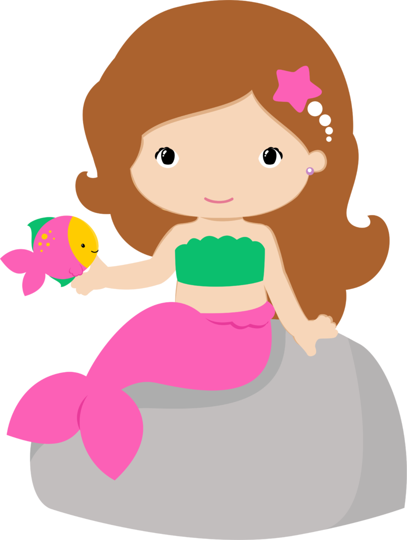 Mermaid Quotes Png Clipart Library Stock - Cute Mermaid Clipart (814x1080), Png Download