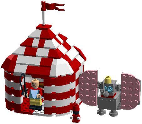 Dumbo - House (1011x900), Png Download