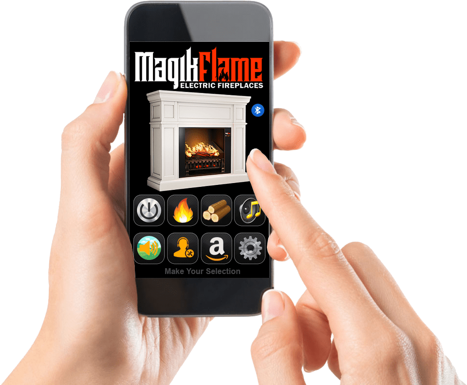 Realistic Electric Fireplace With Bluetooth Phone App - Aeon Member Plus Card (1004x800), Png Download