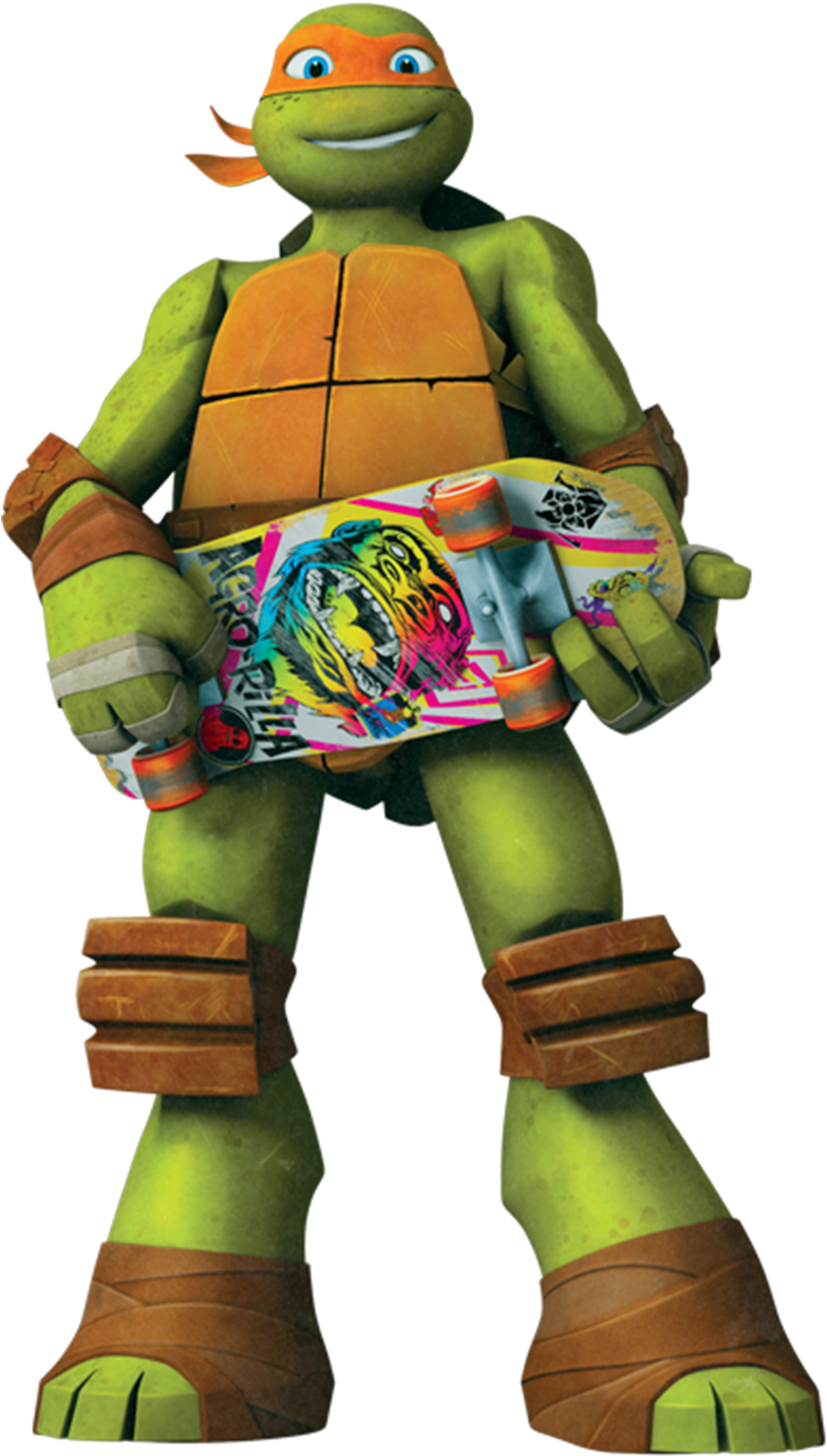 Bardel Entertainment Inc - Extreme Performance, Skateboarding ,mikey Teenage Mutant (1036x1498), Png Download