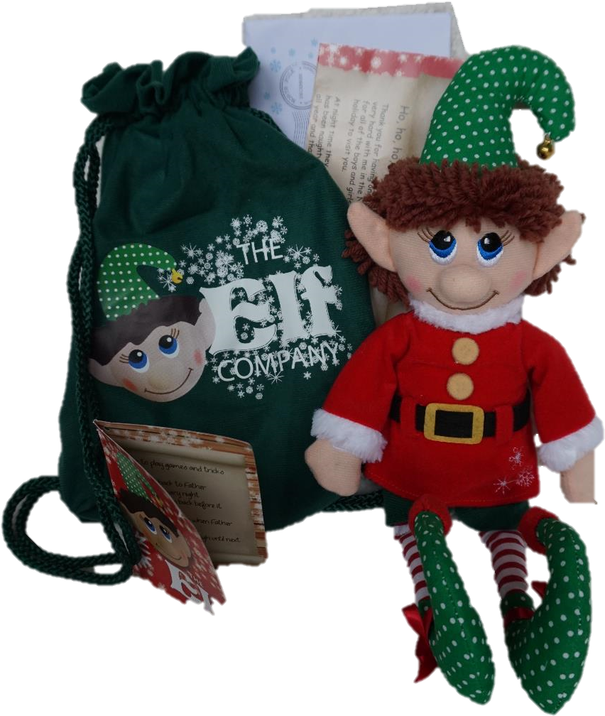 The Elf Company Elf Boy To Sit On A Shelf - Elf 01 Boy Plush Toy Ther Christm (940x1411), Png Download