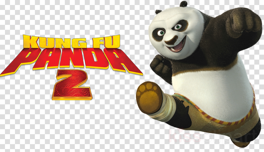 Kung Fu Panda 2 Title Clipart Po Giant Panda Mr - Kung Fu Panda Pow (900x520), Png Download
