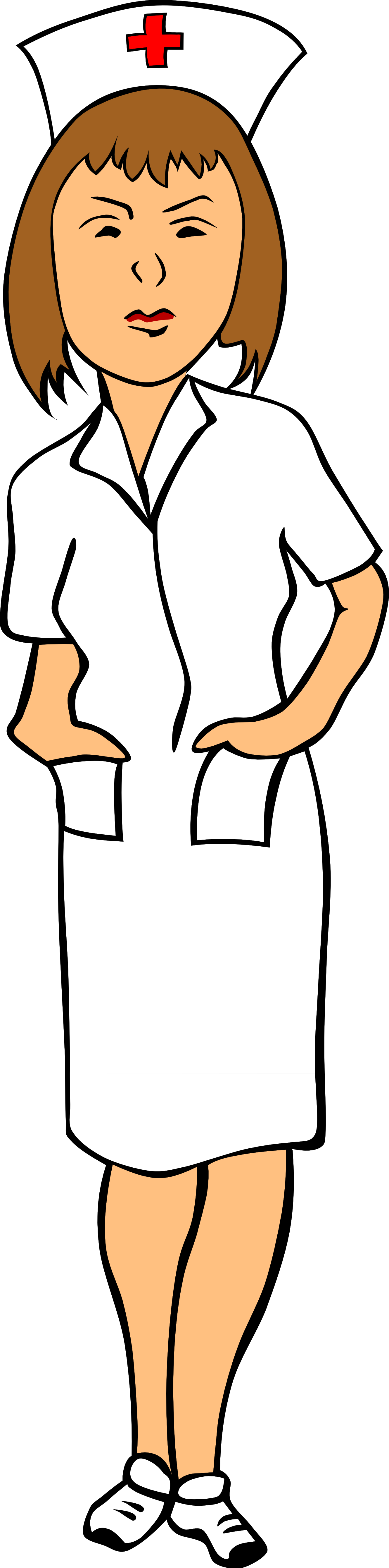 Nurse Clipart - Clipart Library - Nurse Clip Art Png (1331x5358), Png Download