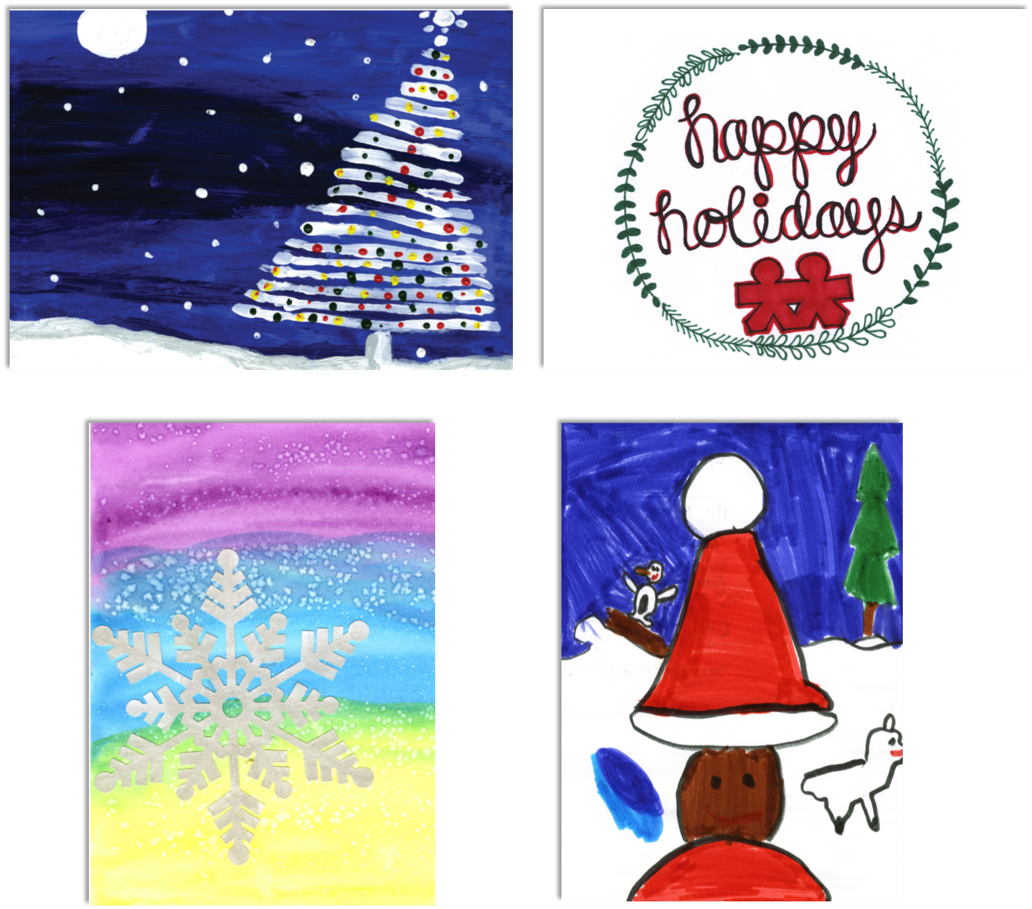 Happy Holidays Variety Pack - Holiday (1487x1310), Png Download