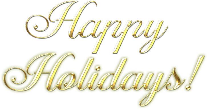 Happy Holidays - Calligraphy (1024x426), Png Download