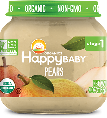 Happy Baby Food Jars (600x600), Png Download