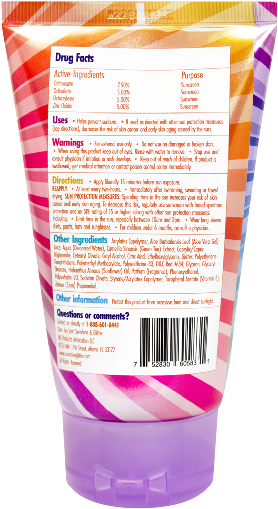 Sunshine & Glitter Seastar Sparkle Spf 50 Party Cake - Sunshine & Glitter Sea Star Sparkle (1024x1024), Png Download