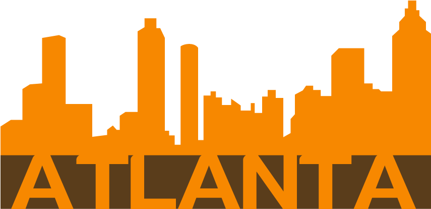 Png For Free - Atlanta Skyline Silhouette (854x448), Png Download