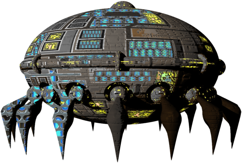 Spaceship Transparent Png - Science Fiction (900x587), Png Download