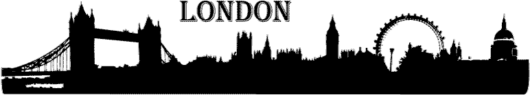 London Skyline Silhouette - Tower Bridge (800x173), Png Download