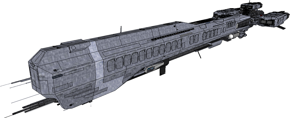 Trans Spacecraft Class 5 - Aircraft Cruiser (1252x521), Png Download
