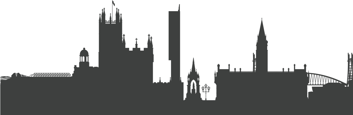"we Enable People In Business To Take Advantage Of - Manchester Skyline Illustration (1200x628), Png Download