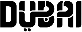 Dubai Tourism Simple Logo - Dubai In Arabic And English (400x400), Png Download