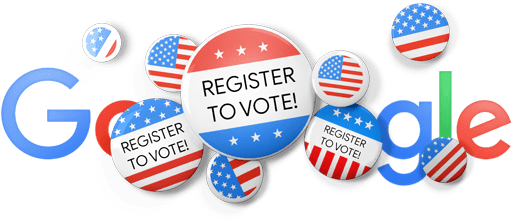 Register To Vote #registertovote (550x220), Png Download