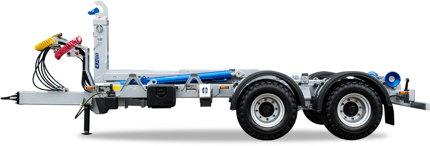 Tractor Trailer Tn Cts 12 45 S - Tractor Trailer With Adjustable Height (1422x700), Png Download