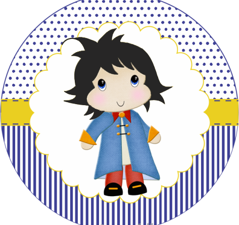 Tag Ou Topper - Convite Pequeno Principe Moreno Para Imprimir (473x445), Png Download