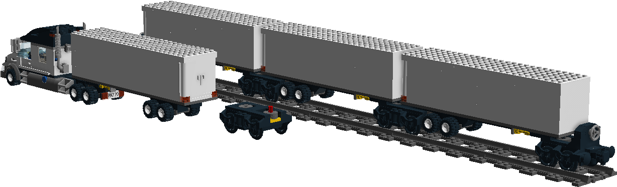 1 / - Semi Trailers For Rail (1366x631), Png Download
