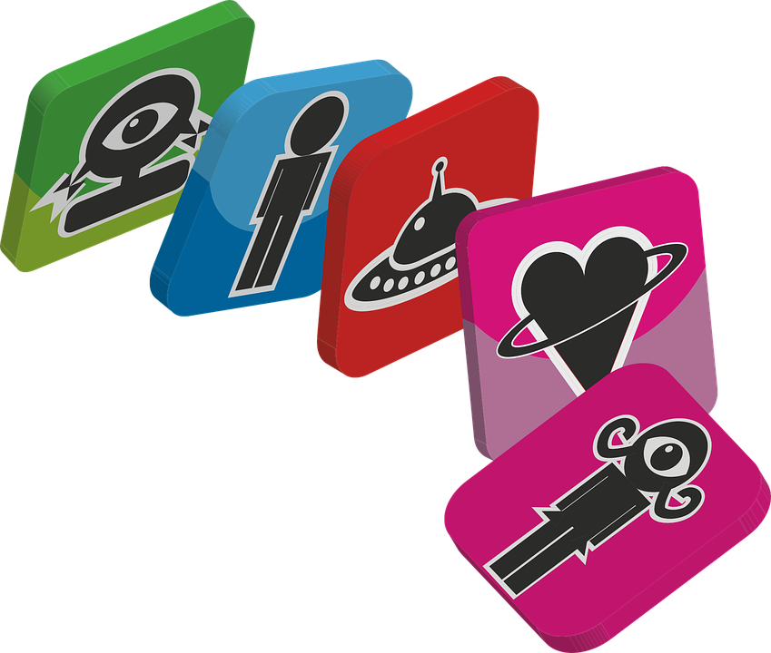 Domino, 3d, Aliens, Strange Figures, Heart, Spacecraft - Vector Graphics (849x720), Png Download