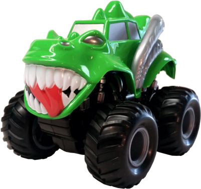 “monster Face” Monster Truck 5″ - Monster (400x500), Png Download